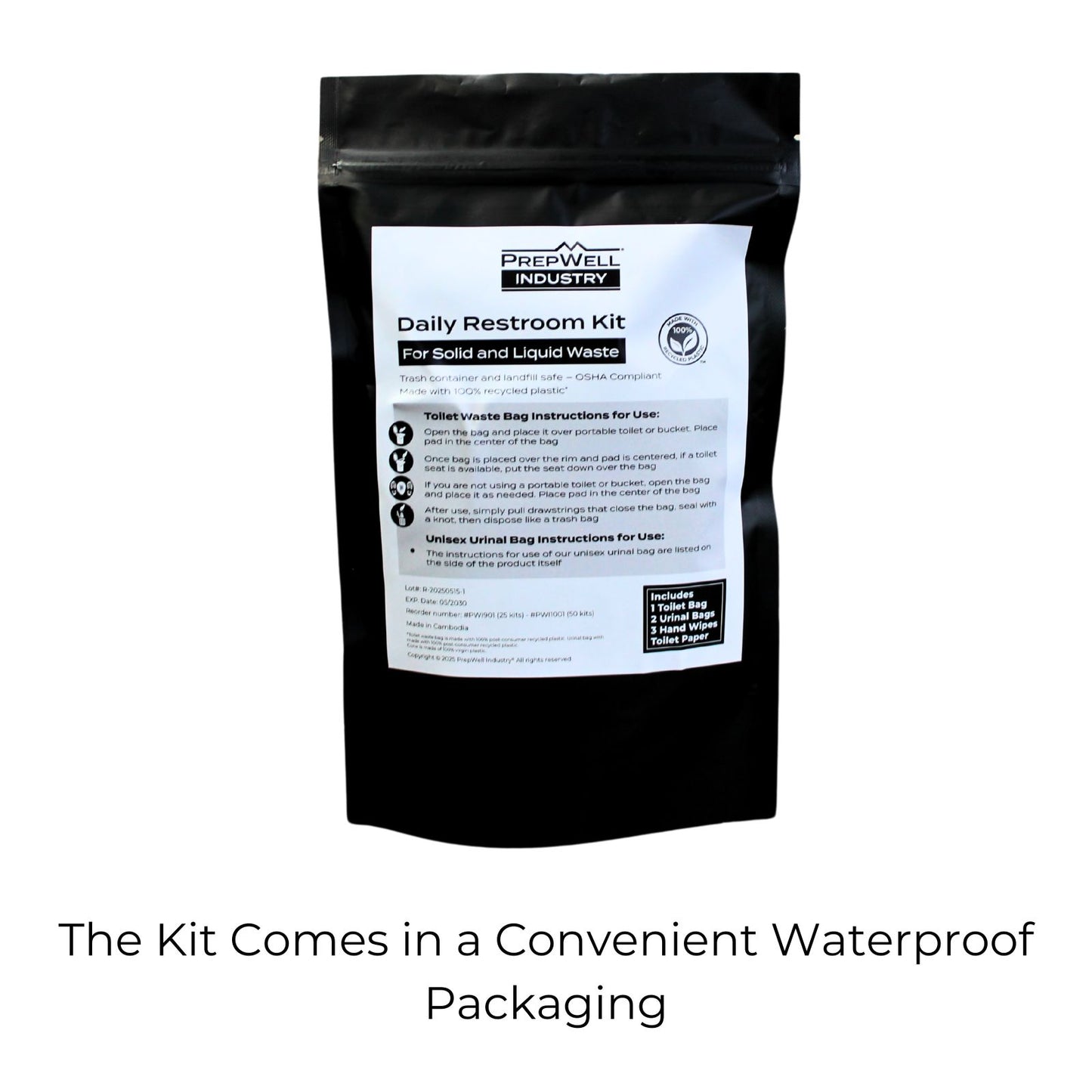 Daily Restroom Kits For Solid and Liquid Waste